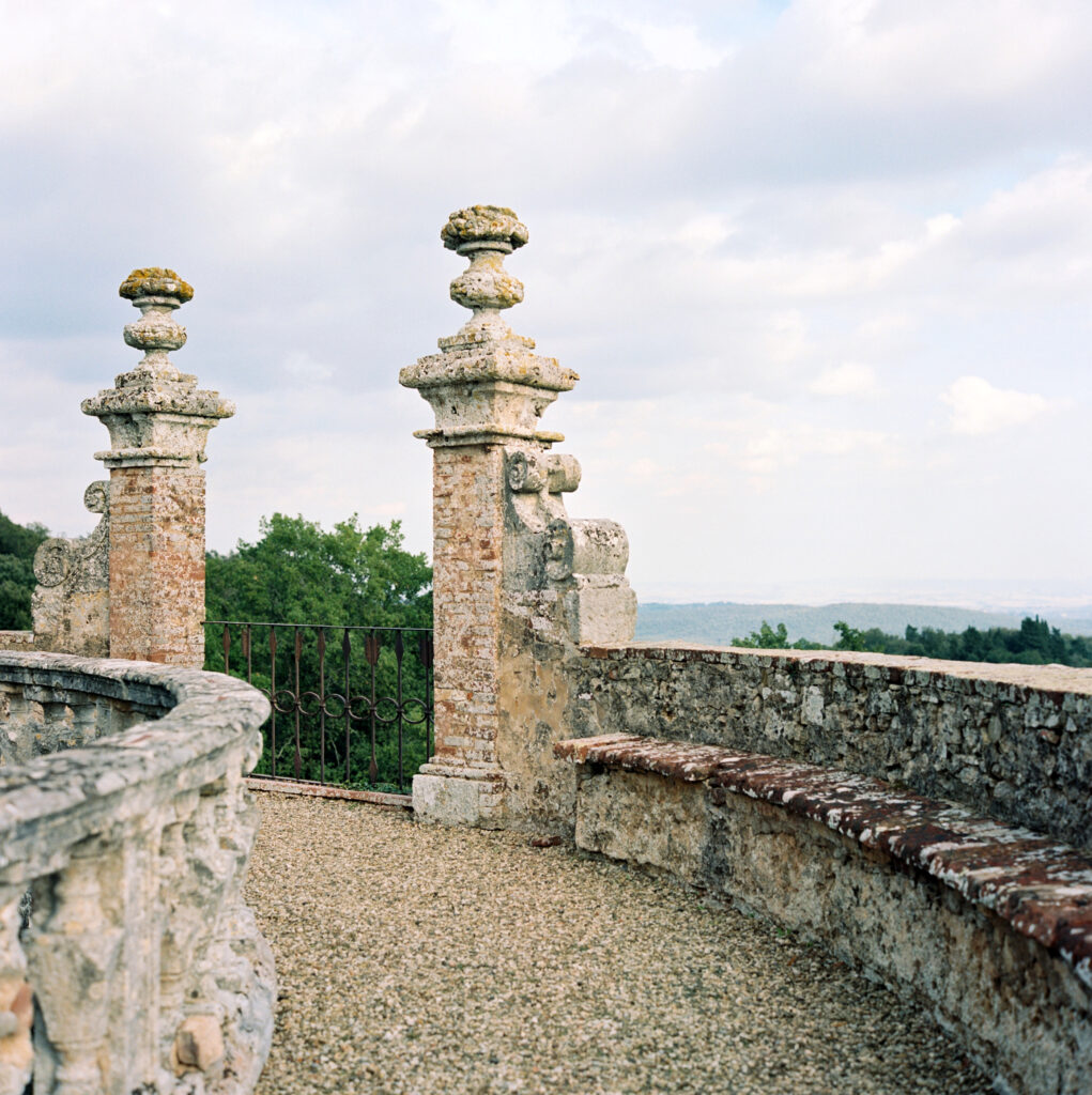 Views from the rambling walkways around Castello di Celsa.